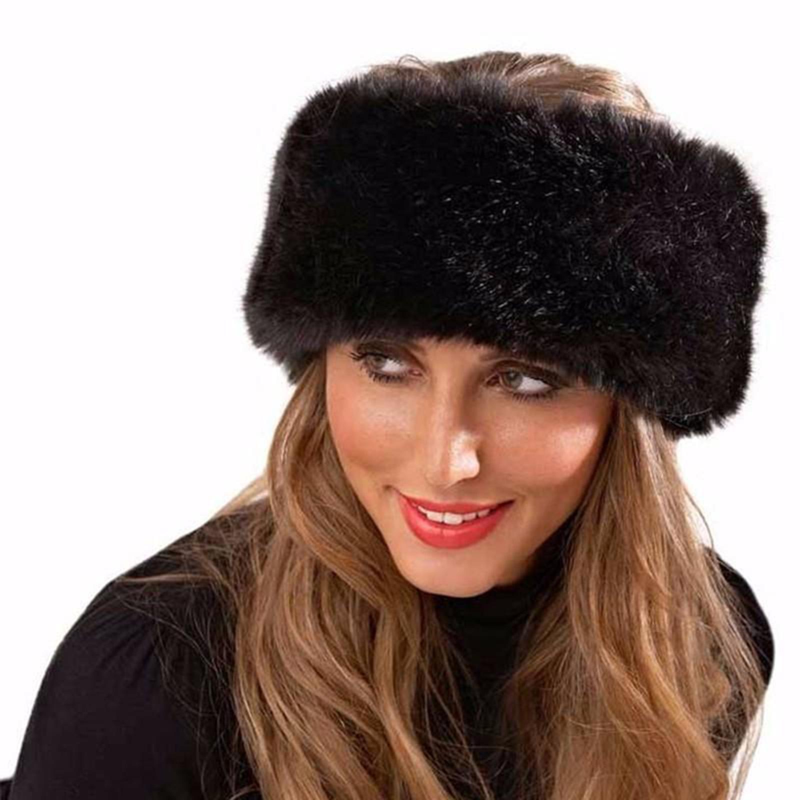 Fleece Ear Warmer Band - Kadınlar için Kışlık, Sıcak Tutacak, Yapay