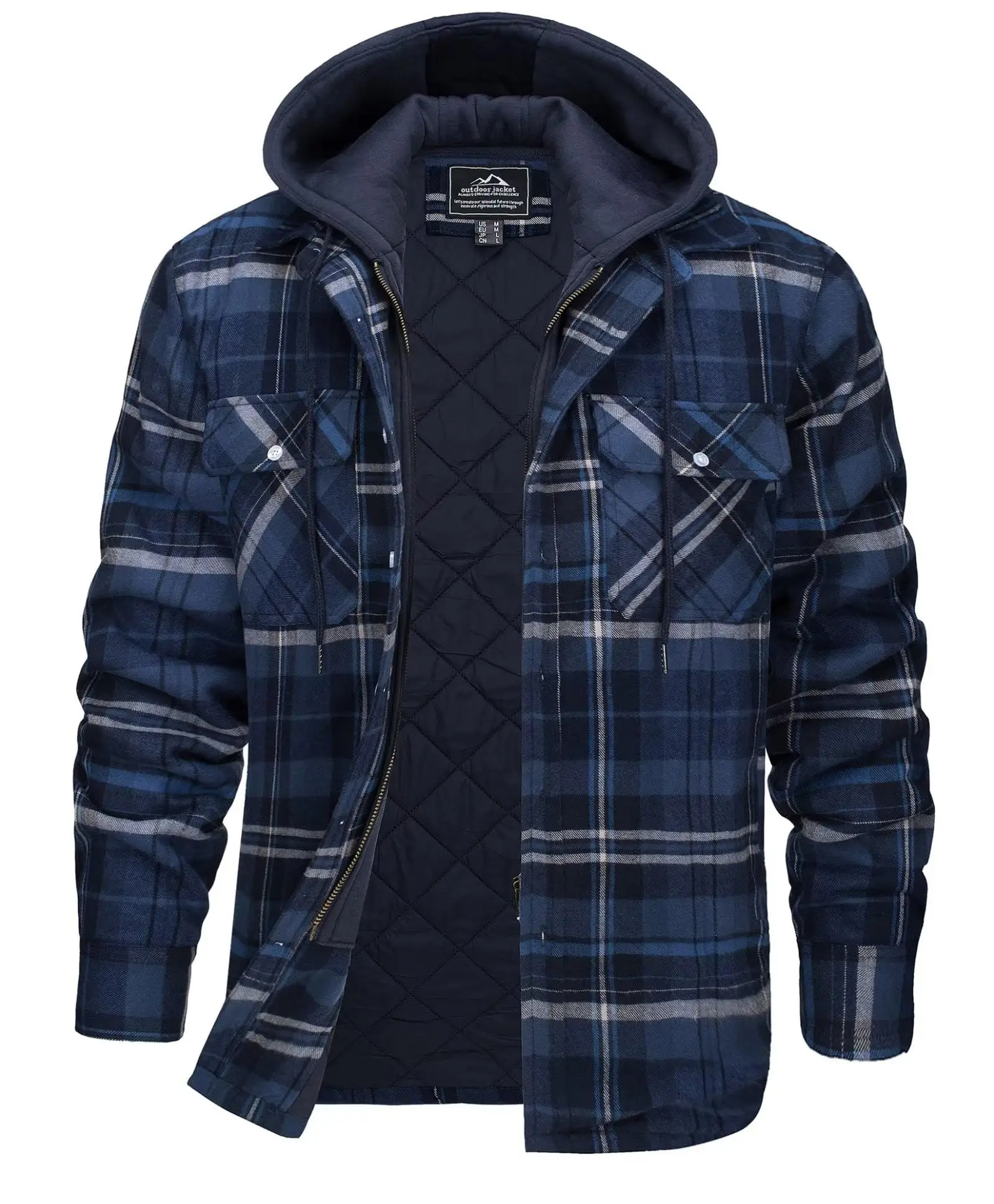 Flannel Shirt Lined - 2026 Erkek Flanel Gömlek Ceket, Çıkarılabilir