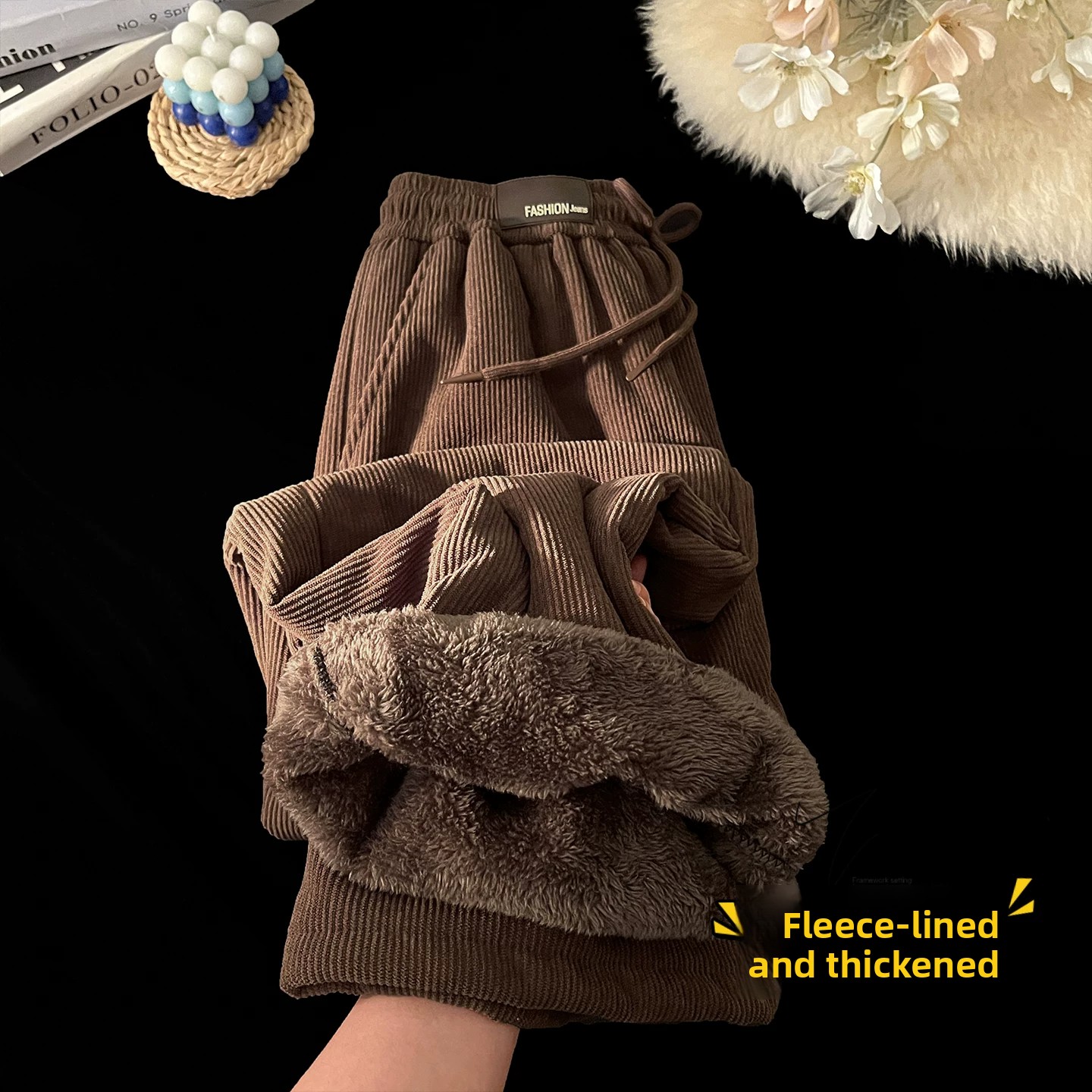 Bayanlar için Polar Astarlı Ka - Corduroy Pant Warm incelemesi ve fiyatı
