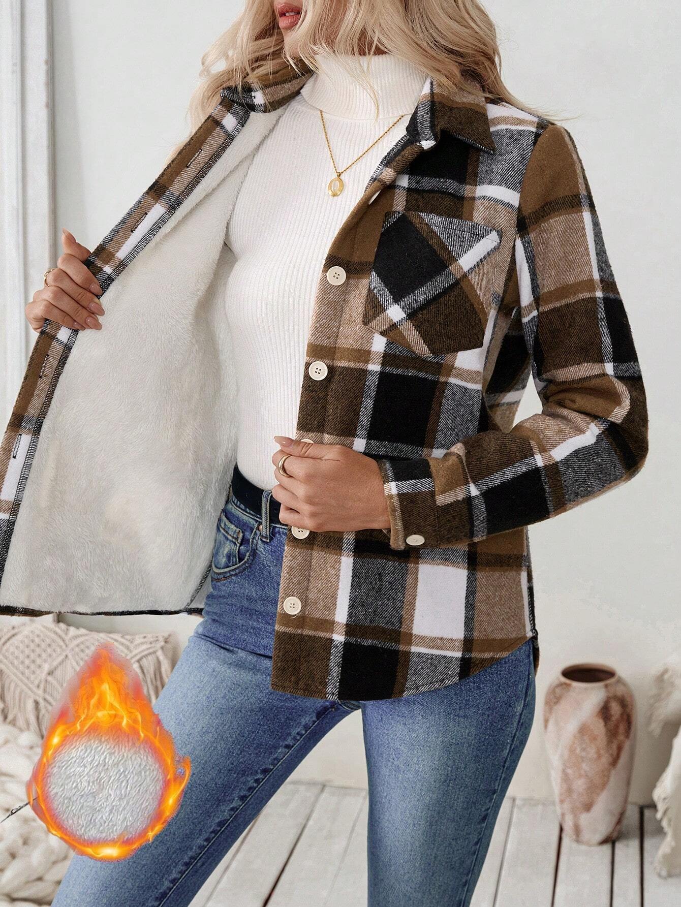 Kadınlar için Polar Astarlı Ek - Flannel Shirt Lined incelemesi ve fiyatı